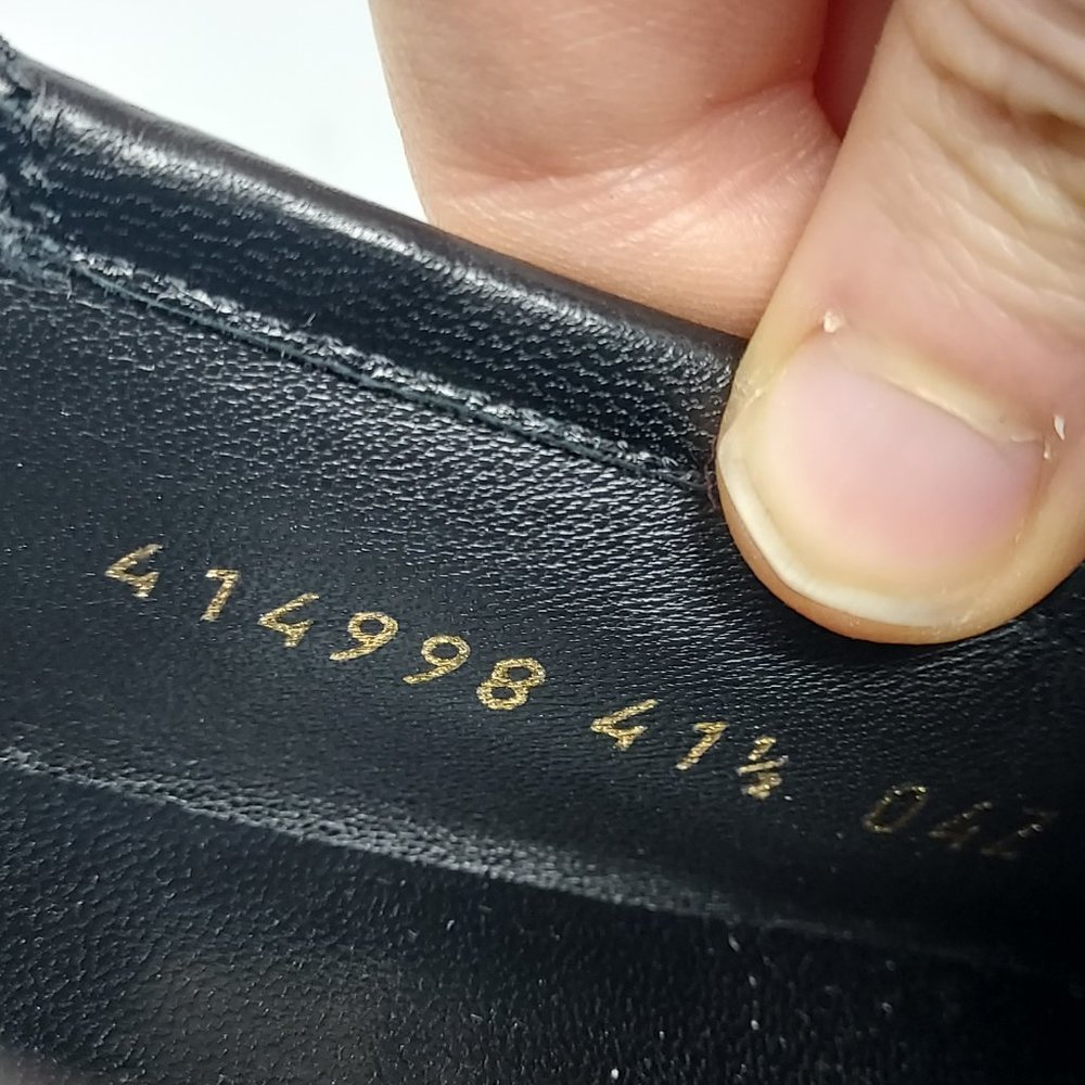 Gucci Jordaan Black Leather Horsebit Loafer - Picture 4 of 9